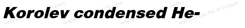 Korolev condensed He字体转换